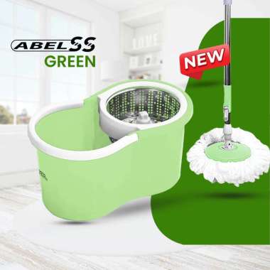 Goto Abel Alat Pel Lantai Pembersih Lantai Spin Mop Ultra SS GREEN