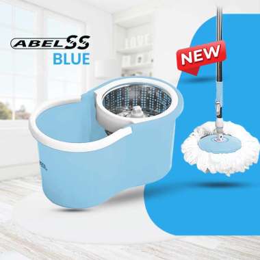Goto Abel Alat Pel Lantai Pembersih Lantai Spin Mop Ultra SS BLUE