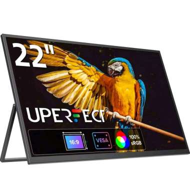 UPERFECT Portable Monitor FHD BOE Display 22 Inch 1080p 60Hz - U22 - Black