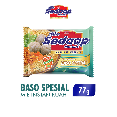 Promo Harga Sedaap Mie Kuah Baso Spesial 77 gr - Blibli