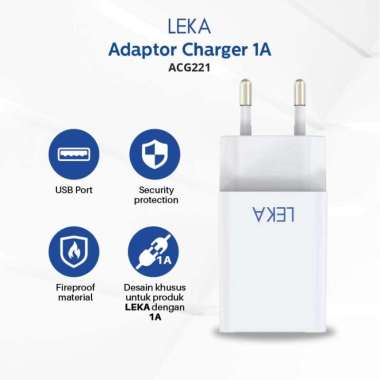 LEKA Accessories - Adaptor Charger (untuk produk LEKA berbaterai) 5V 1A - 2m
