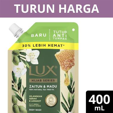 Promo Harga LUX Hijab Series Body Wash Zaitun & Madu 400 ml - Blibli