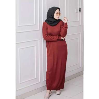 [ Dress ] Medari Long Kit / Long Dress Rajut / Fashion Muslim Wanita / Baju Rajut Long Dress / Gamis