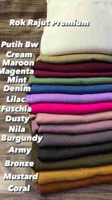 [ Best Seller ] Rok Rajut Span / Rok Rajut Premium / Rok Panjang Termurah / Maxi Skirt/ Rok Span Kni