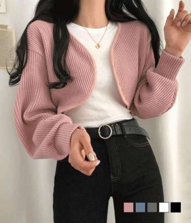 Balero Crop Cardy / Bolero Crop / Liam Oversize Crop Cardigan / Cardigan Rajut DUSTY