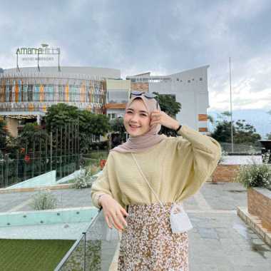 Lasperal Batwing / Atasan Wanita Kekinian / Pakaian New Arrival CREAM