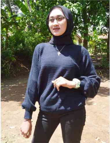 Lasperal Batwing / Atasan Wanita Kekinian / Pakaian New Arrival NAVY