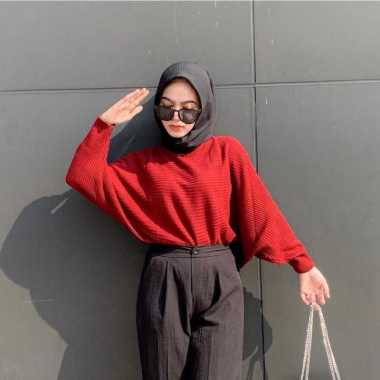 Lasperal Batwing / Atasan Wanita Kekinian / Pakaian New Arrival MAROON
