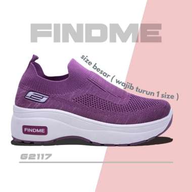 SEPATU SNEAKERS WANITA SANTAI JALAN-JALAN SINGAPURA BAHAN FLYKNIT IMPORT G2117 36 PURPLE