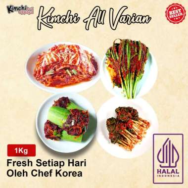 Kimchi Oppaya -1Kg Kimchi Fresh Korea Makanan Korea Halal Semua Varian Timun 1Kg