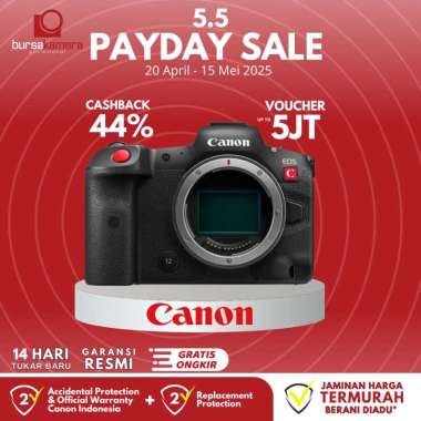 BKP Canon EOS R5 C / EOS R5C Mirrorless Cinema Camera Original Resmi BLACK