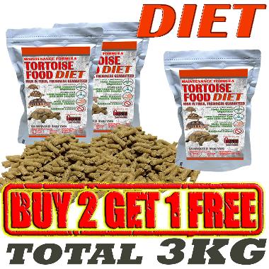 1KG TORTOISE FOOD PELET DIET MAKANAN KURA KURA DARAT SULCATA PARDALIS CHERY HEAD PAKAN KURA DARAT MU