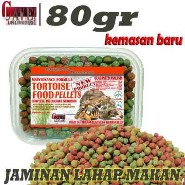 Makanan pakan pelet torto food kura kura darat murah meriah Toples 80gr