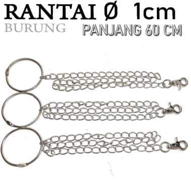 RANTE RANTAI BORGOL RING KAKI BURUNG RANTAI STAINLESS UNTUK BURUNG LOVE BIRD LB FALK PARKIT LOVEBIRD