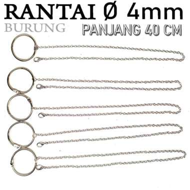 RANTE RANTAI BORGOL RING KAKI BURUNG RANTAI STAINLESS UNTUK BURUNG LOVE BIRD LB FALK PARKIT LOVEBIRD