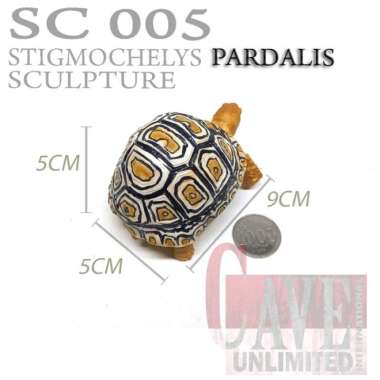 Replika patung pajangan tortoise Stigmochelys Pardalis kura kura darat PARDALIS