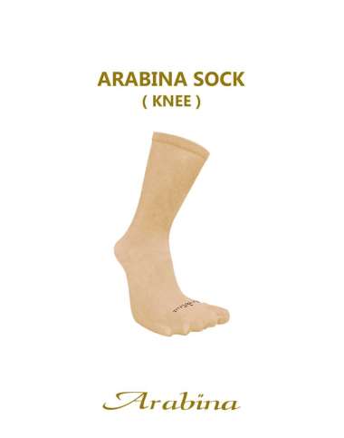 ARABINA Woman Sock Moslem Thumbsock Sebetis - Kaos Kaki Wanita Muslim Jempol Sebetis Coklat
