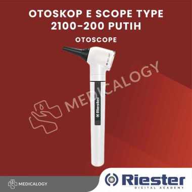 Riester Otoskop E Scope Otoscope THT Putih Type 2100-200 | Alat Cek Telinga