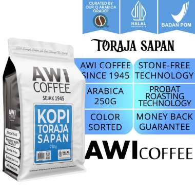 Awi Coffee Kopi Toraja Sapan 250gr biji BIJI