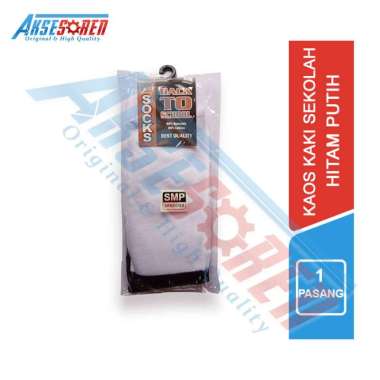 Kaos Kaki Sekolah Anak [SMP] Hitam Putih / Socks School SD SMA Pria Wanita [Original] Semua Ukuran H
