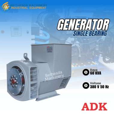 Generator 60 kva Alternator ADK Single Bearing - Mesin