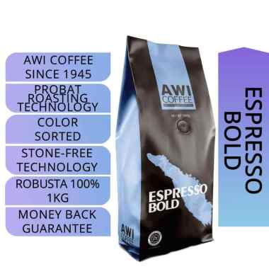 Awi Coffee Kopi Espresso Bold [1 Kg/ Biji] BIJI