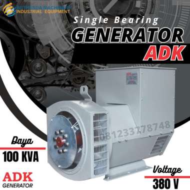 Alternator Genset 100 Kva 380 Volt 80 Kw ADK Generator - Single Bearing
