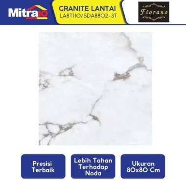 Fiorano Granit Lantai Porselen 80x80 Motif Marble Glazed Polished LA8T110