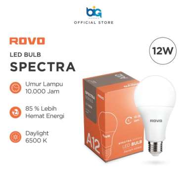 ROVO Spectra Lampu LED Bulb 12 Watt 6500K Putih