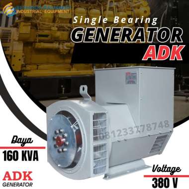 Mesin Kopel Generator ADK 160 kVA 3 pHASE Single Bearing - Dinamo genset