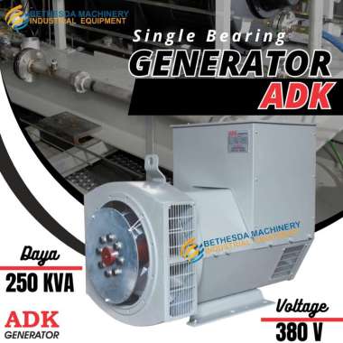 ALTERNATOR ADK 250 KVA Mesin KOPEL Dinamo GENSET - SINGLE BEARING