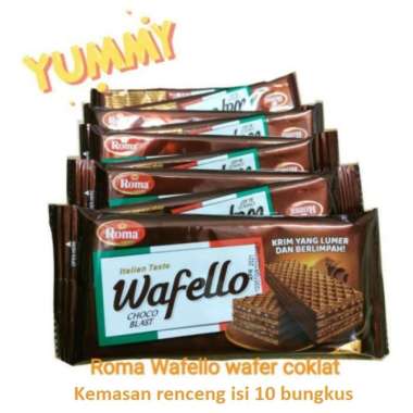 Wafello Choco Roma. isi 10bks/rcg. (Roma Wafer/Wafer Roma)