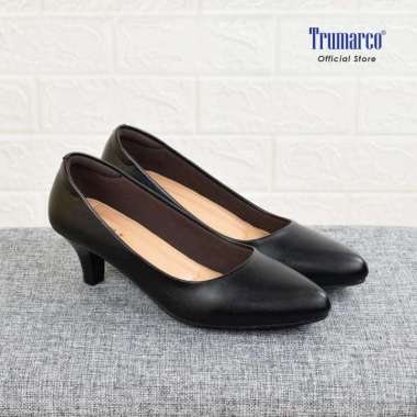 TRUMARCO TFA 500 Hitam Sepatu Kerja / Pantofel Wanita 42 Hitam