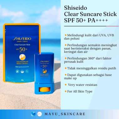 Shiseido Clear Suncare Stick SPF 50+ PA++++ 20 gr