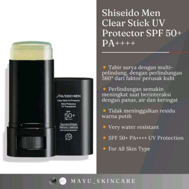 Shiseido Men Clear Stick UV Protector SPF 50+ PA++++ 20 gr
