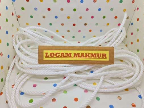 [KOLEKSI LENGKAP] TALI TAMPAR PLASTIK WARNA PUTIH UNTUK TIANG BENDERA - SEAGULL ORIGINAL 5MM