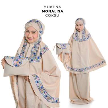 Pusat Mukena Indonesia - Mukena Monalisa Mukena Dewasa Semua Ukuran Hitam