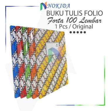 Nokida Buku Buku Tulis Folio Okey [1 Buku/100 Lembar] / Buku Debur Besar / Buku Tugas Catatan Harian