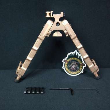 BIPOD ACCU TAC SR5 WARNA EMAS TERMASUK REL PIKATINI / BIPOD PCP (SC1942)