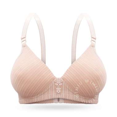 WIMIU BH Wanita Bra Wanita Busa Tipis Tanpa Kawat 100073 Navy 40