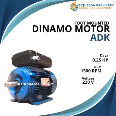 Dinamo ADK 0.25 HP Dinamo 180 Watt 1 Phase B3 1500 RPM
