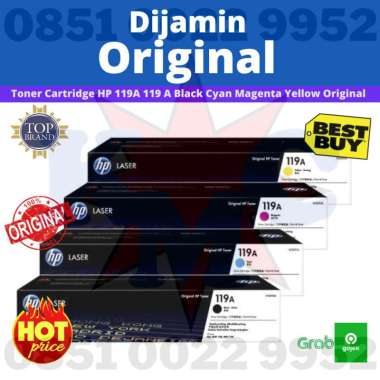 Toner Cartridge HP 119A 119 A Black Cyan Magenta Yellow Original - Black MAGENTA