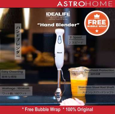 Idealife IL 214 2 Speed Hand Blender Tangan - Putih
