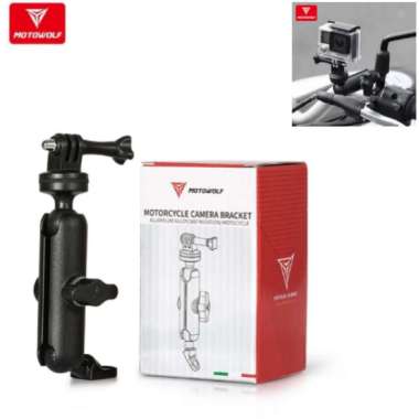 Breket Gopro Action Cam Holder Kamera Motor Camera 360 Motowolf Spion Spion