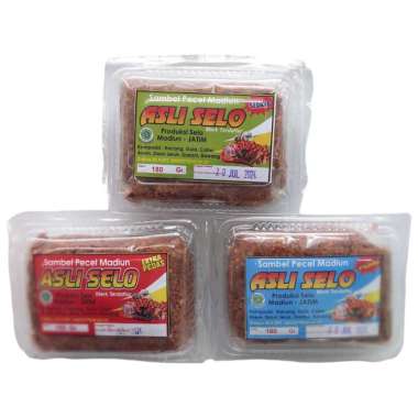 Sambel Pecel Madiun Bumbu Pecel Madiun Cap Asli Selo Rasa Extra Pedas 180gram SEDANG