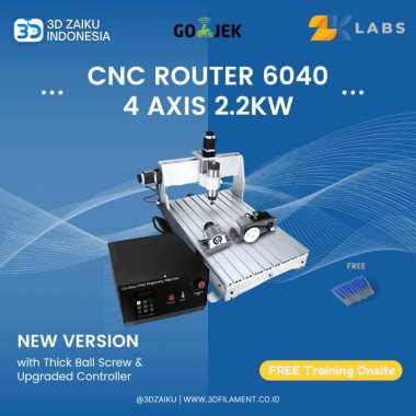 Zaiku CNC Router 6040 4 Axis CNC PCB Milling with 2.2 KW Spindle