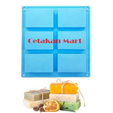 CMart Cetakan Silikon Sabun Med Box 6 cavity