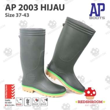 Sepatu Boots Tinggi AP BOOTS AP 2003 Hijau Tua Sepatu Tricolour Kebun 37
