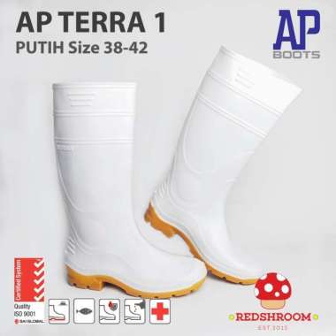 Sepatu Boot Tinggi AP BOOTS AP TERRA 1 PUTIH PERAIRAN, PERIKANAN 41