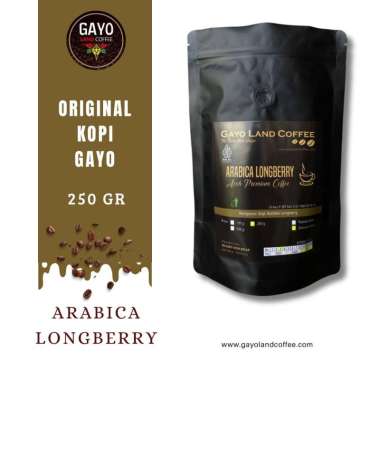GAYO LAND COFFEE Longberry Gayo Arabica [250 g]
